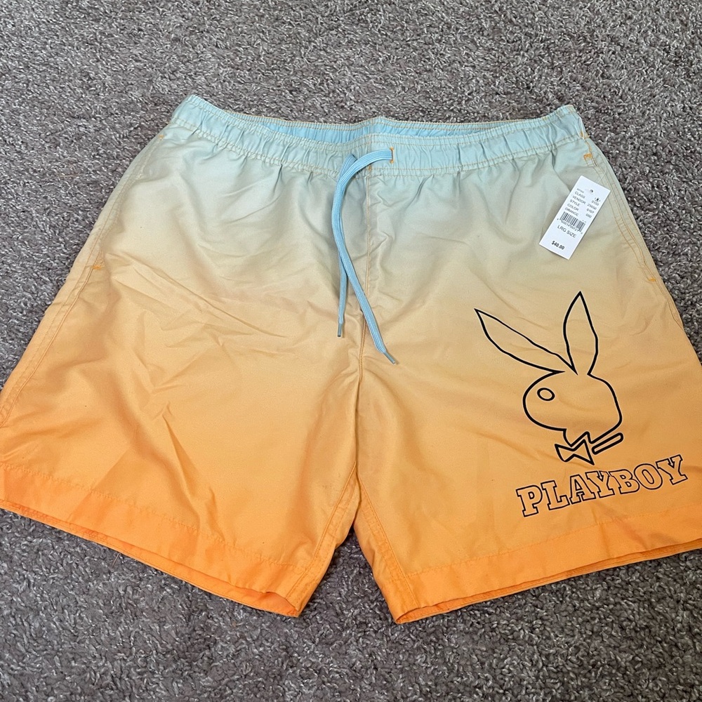 Men’s Playboy Swim Trunks Size Large